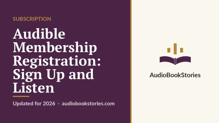 Audible Membership Registration: Sign Up and Listen · Subscription — AudiobookStories