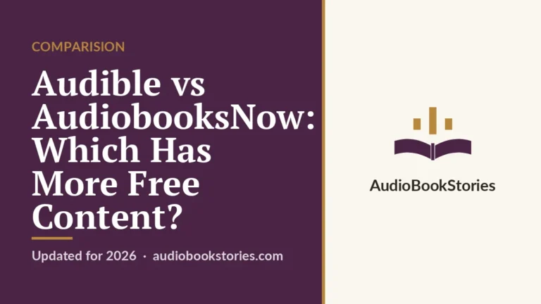 Audible vs AudiobooksNow: Which Has More Free Content? · Comparision — AudiobookStories