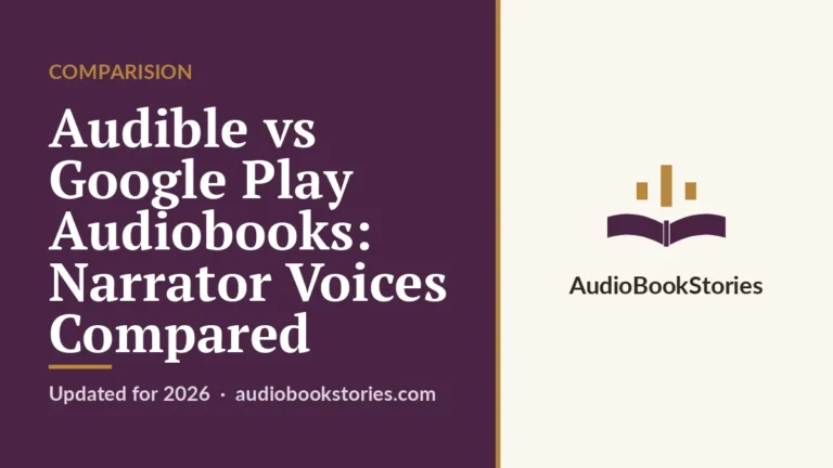 Audible vs Google Play Audiobooks: Narrator Voices Compared · Comparision — AudiobookStories
