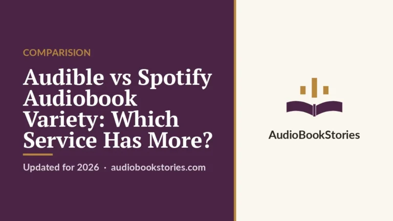 Audible vs Spotify Audiobook Variety: Which Service Has More? · Comparision — AudiobookStories